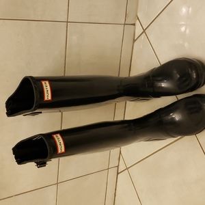 Hunter Rain Boots Gloss Navy Size US 9